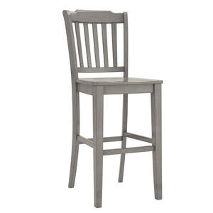 Lea Rubberwood Spindle Back Bar Stools Farmhouse Set of Two for Kitchen Islands