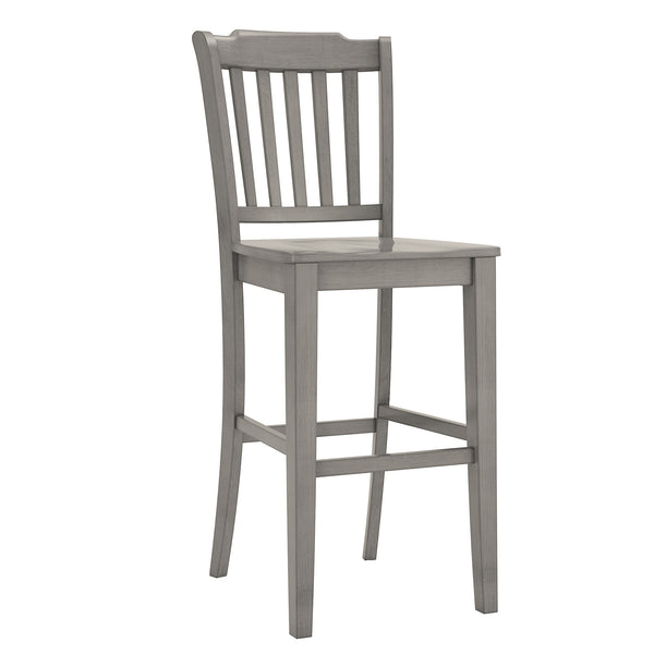 Lea Rubberwood Spindle Back Bar Stools Farmhouse Set of Two for Kitchen Islands