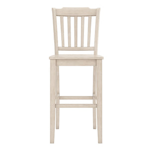 Lea Rubberwood Spindle Back Bar Stools Farmhouse Set of Two for Kitchen Islands