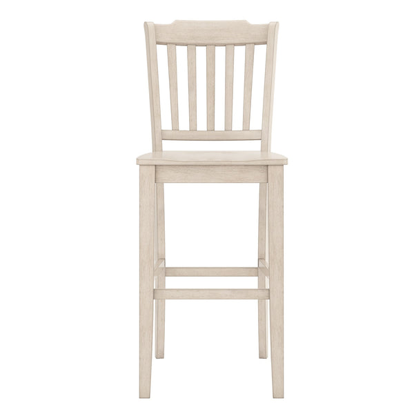 Lea Rubberwood Spindle Back Bar Stools Farmhouse Set of Two for Kitchen Islands