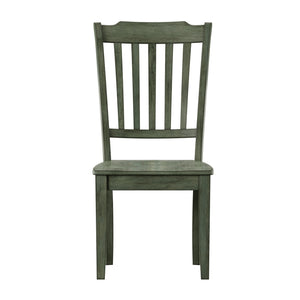 Lea Rubberwood Spindle Back Dining Chairs Set of Two Farmhouse Style Contoured Seat