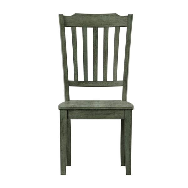 Lea Rubberwood Spindle Back Dining Chairs Set of Two Farmhouse Style Contoured Seat