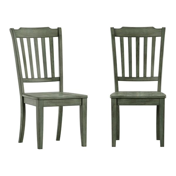 Lea Rubberwood Spindle Back Dining Chairs Set of Two Farmhouse Style Contoured Seat