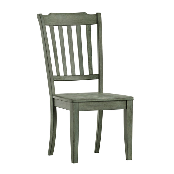 Lea Rubberwood Spindle Back Dining Chairs Set of Two Farmhouse Style Contoured Seat