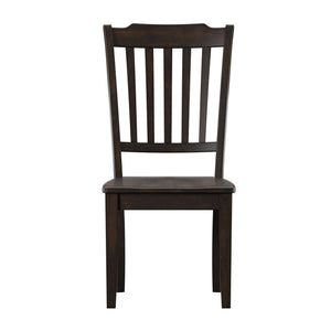 Lea Rubberwood Spindle Back Dining Chairs Set of Two Farmhouse Style Contoured Seat
