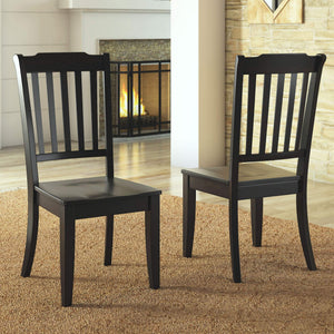 Lea Rubberwood Spindle Back Dining Chairs Set of Two Farmhouse Style Contoured Seat