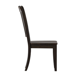 Lea Rubberwood Spindle Back Dining Chairs Set of Two Farmhouse Style Contoured Seat