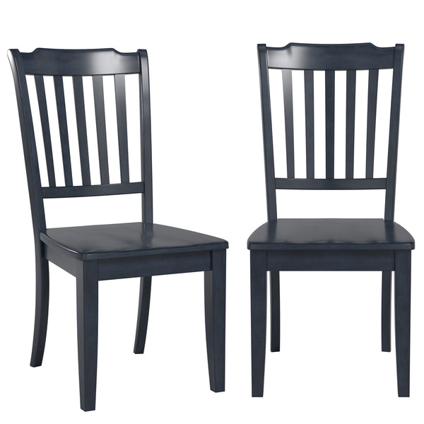 Lea Rubberwood Spindle Back Dining Chairs Set of Two Farmhouse Style Contoured Seat