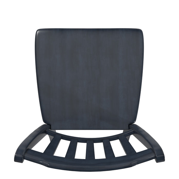 Lea Rubberwood Spindle Back Dining Chairs Set of Two Farmhouse Style Contoured Seat