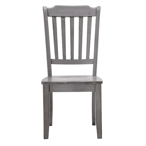 Lea Rubberwood Spindle Back Dining Chairs Set of Two Farmhouse Style Contoured Seat