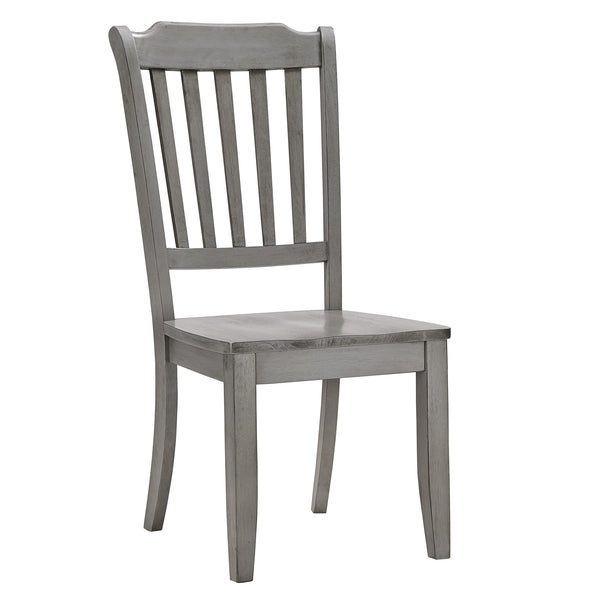 Lea Rubberwood Spindle Back Dining Chairs Set of Two Farmhouse Style Contoured Seat