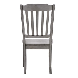 Lea Rubberwood Spindle Back Dining Chairs Set of Two Farmhouse Style Contoured Seat