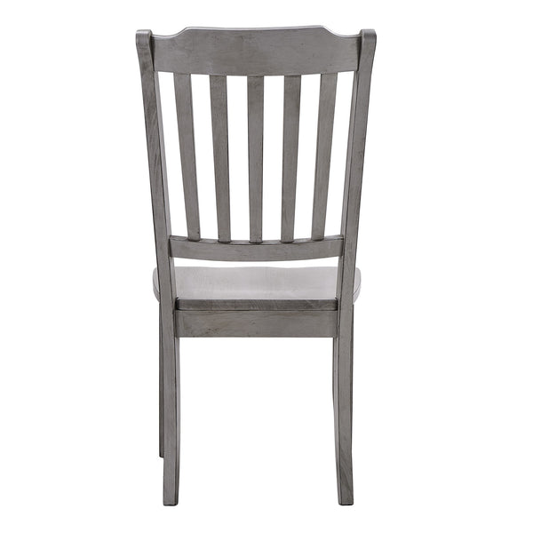 Lea Rubberwood Spindle Back Dining Chairs Set of Two Farmhouse Style Contoured Seat