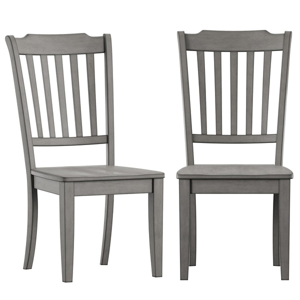 Lea Rubberwood Spindle Back Dining Chairs Set of Two Farmhouse Style Contoured Seat