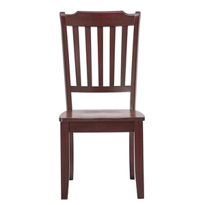 Lea Rubberwood Spindle Back Dining Chairs Set of Two Farmhouse Style Contoured Seat