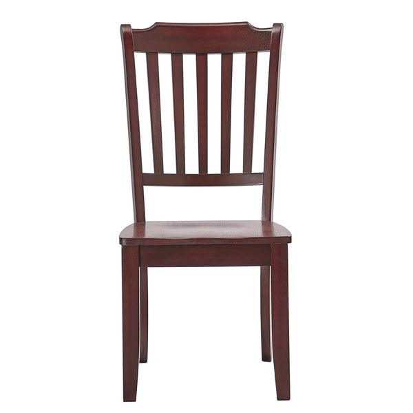 Lea Rubberwood Spindle Back Dining Chairs Set of Two Farmhouse Style Contoured Seat