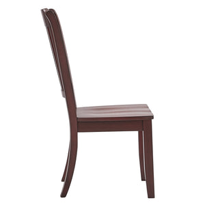 Lea Rubberwood Spindle Back Dining Chairs Set of Two Farmhouse Style Contoured Seat