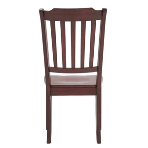 Lea Rubberwood Spindle Back Dining Chairs Set of Two Farmhouse Style Contoured Seat