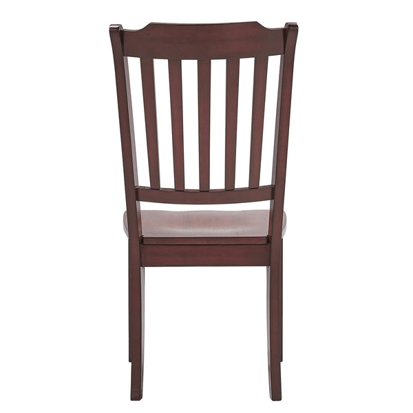Lea Rubberwood Spindle Back Dining Chairs Set of Two Farmhouse Style Contoured Seat