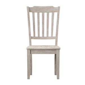 Lea Rubberwood Spindle Back Dining Chairs Set of Two Farmhouse Style Contoured Seat