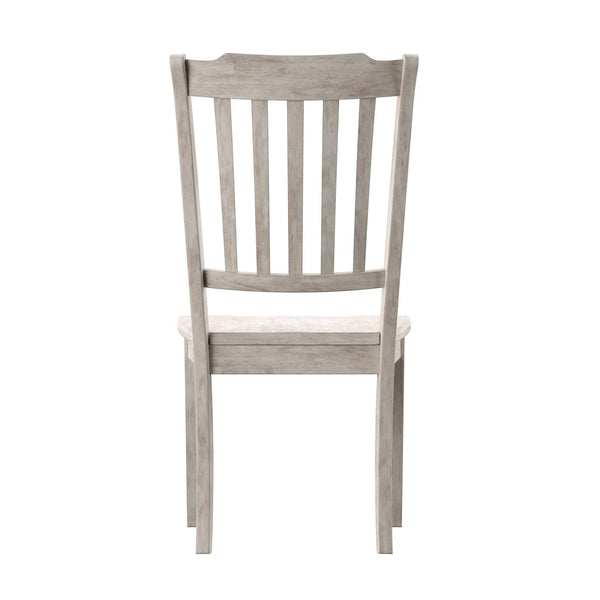 Lea Rubberwood Spindle Back Dining Chairs Set of Two Farmhouse Style Contoured Seat