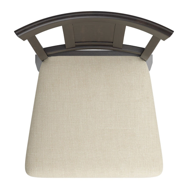 Lea Swivel Barstool Upholstered Panel Back Rubberwood Frame Kitchen Counter Seating