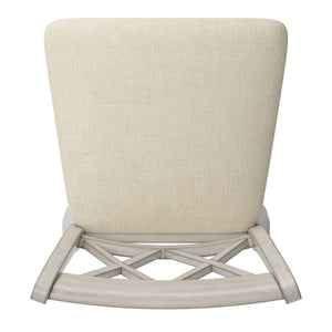 Lea Swivel Counter Stool Solid Wood X Back Upholstered Seat for Kitchen Islands