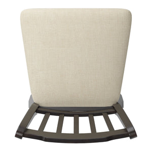 Lea Rubberwood Slat Back Swivel Counter Stool with Padded Seat and Footrest for Kitchen Islands
