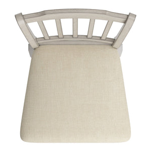 Lea Rubberwood Swivel Barstool with Slat Back and Foam Cushioned Seat