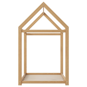 English Elm Twin Size Wooden House Bed with Pine & MDF Frame, Low Height Safety Design, Easy Assembly, 400lb Capacity N716P227423D