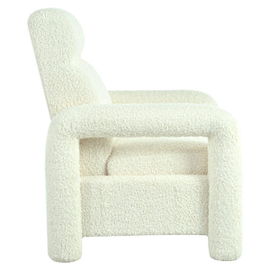 English Elm Christopher Knight Home® - 31.25" Push Back Recliner Plush Teddy Fleece Upholstered Armchair with Foam & Pocket Springs Comfort 90–120–150° Adjustments Beige N763P212864A