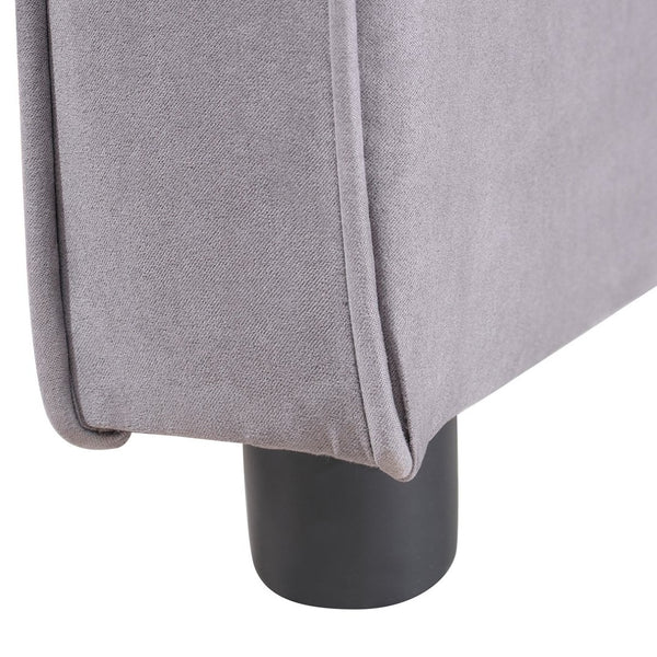 English Elm 1 Suede Futon Sofa Bed with Adjustable Backrest Usb Port and Swivel Phone Stand W3739P434532