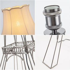 HomeRoots 56" Brass LED Floor Lamp with Elegant Beige Bell Shade – Perfect for Living Rooms & Reading Corners 531005