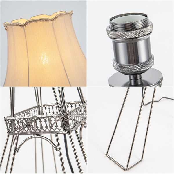 HomeRoots 56" Brass LED Floor Lamp with Elegant Beige Bell Shade – Perfect for Living Rooms & Reading Corners 531005