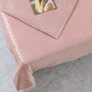 HomeRoots Twin Blush Weighted Blanket - 15 lbs of Calming Comfort for Stress Relief and Better Sleep Quality 531101