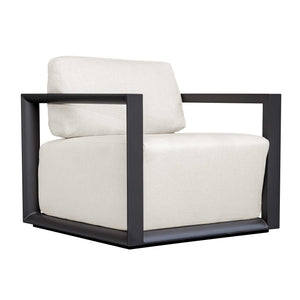 Uttermost Remsen Outdoor Lounge Chair with Durable Frame and Plush Cushion for Coastal Living