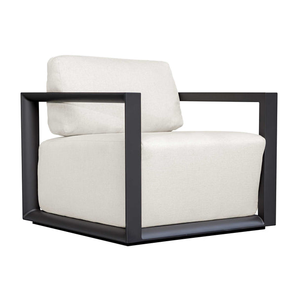 Uttermost Remsen Outdoor Lounge Chair with Durable Frame and Plush Cushion for Coastal Living
