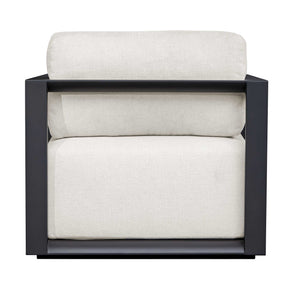 Uttermost Remsen Outdoor Lounge Chair with Durable Frame and Plush Cushion for Coastal Living