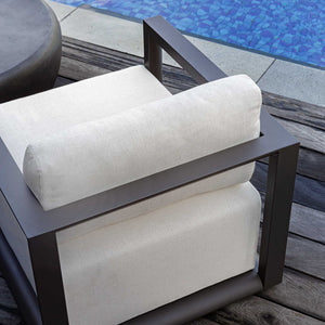 Uttermost Remsen Outdoor Lounge Chair with Durable Frame and Plush Cushion for Coastal Living