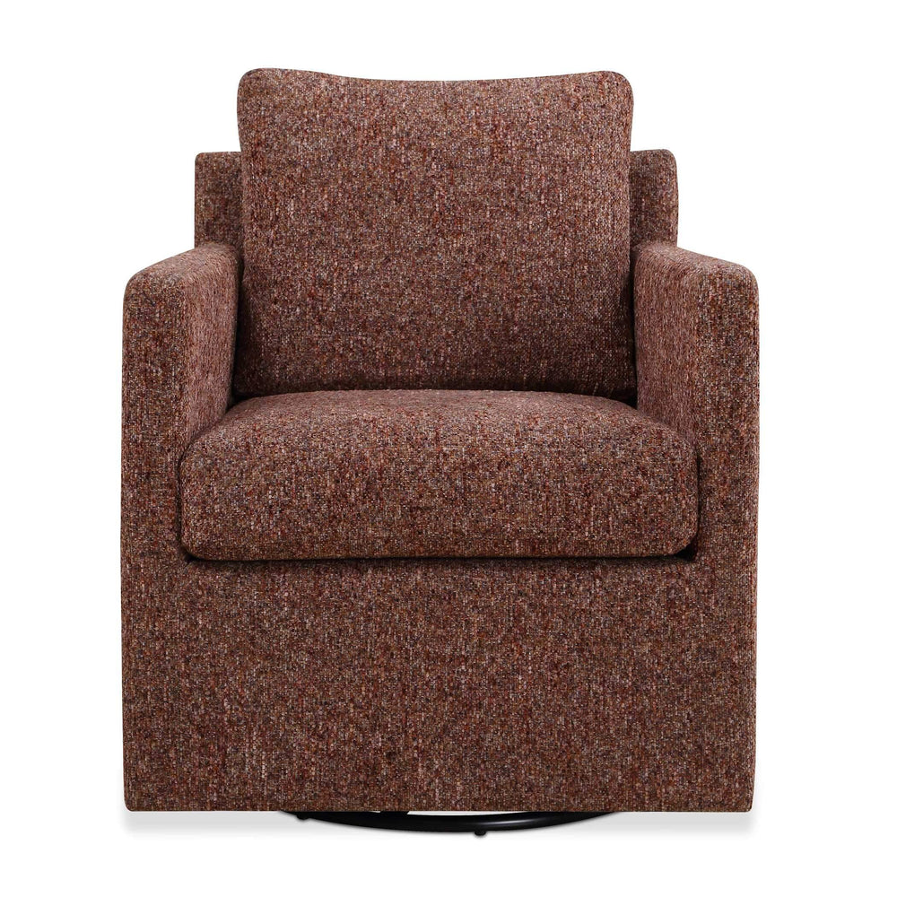 Uttermost Uttermost Tisdell Swivel Glider Accent Chair Plush Upholstered Seating for Modern Living Rooms Pink, Red 53112