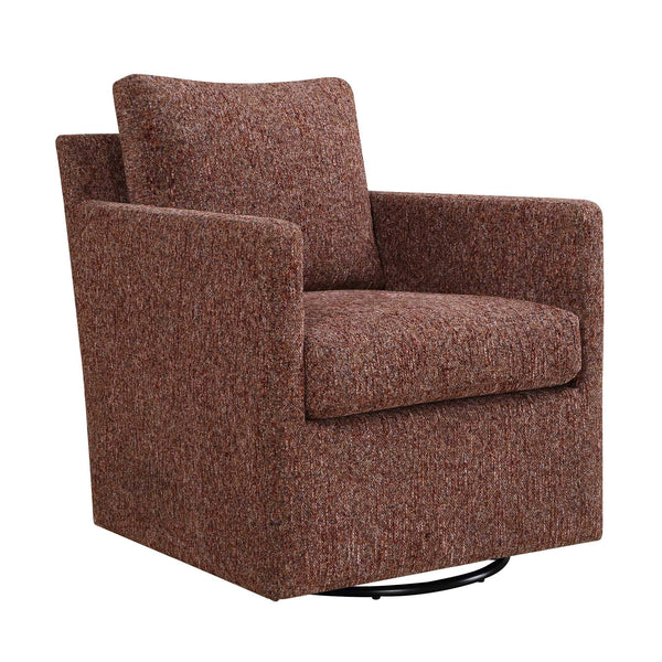Uttermost Tisdell Swivel Glider Accent Chair Plush Upholstered Seating for Modern Living Rooms