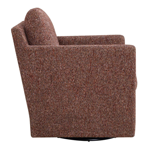 Uttermost Tisdell Swivel Glider Accent Chair Plush Upholstered Seating for Modern Living Rooms