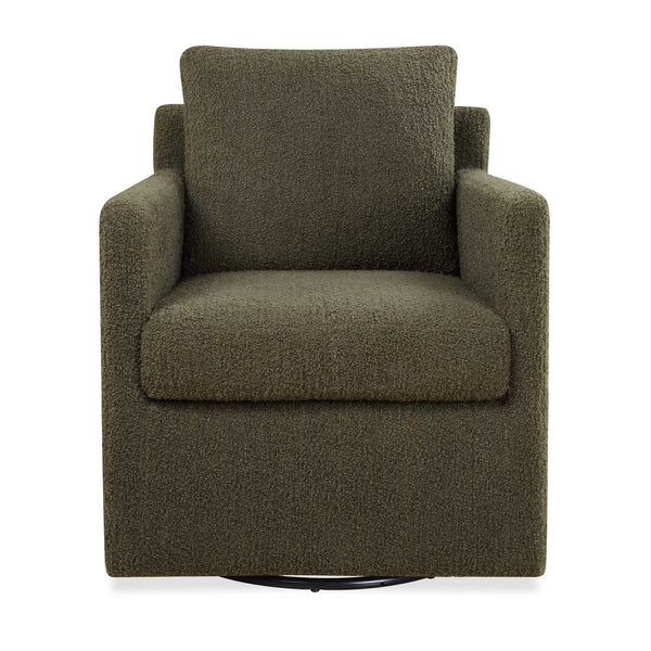 Uttermost Tisdell Swivel Glider Accent Chair Plush Upholstered Seating for Modern Living Rooms