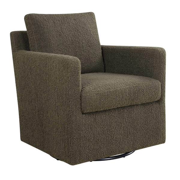 Uttermost Tisdell Swivel Glider Accent Chair Plush Upholstered Seating for Modern Living Rooms