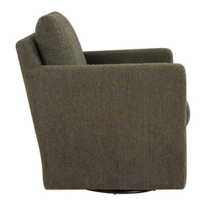Uttermost Tisdell Swivel Glider Accent Chair Plush Upholstered Seating for Modern Living Rooms