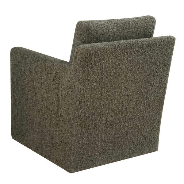 Uttermost Tisdell Swivel Glider Accent Chair Plush Upholstered Seating for Modern Living Rooms