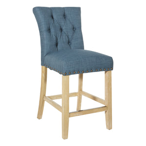 OSP Home Furnishings Preston 24" Counter Stool Milford Indigo