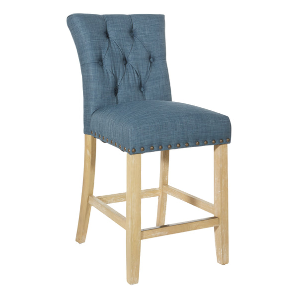 OSP Home Furnishings Preston 24" Counter Stool Milford Indigo
