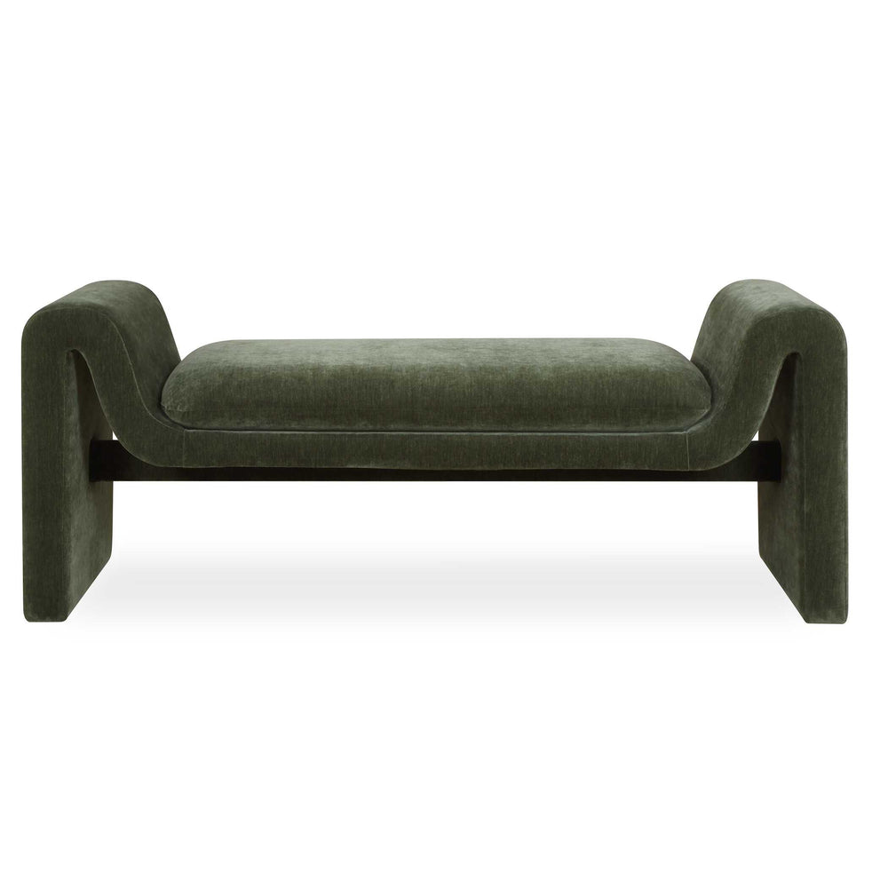 Uttermost Uttermost Manson Sculptural Velvet Upholstered Bench for Entryway Bedroom Living Room 53114