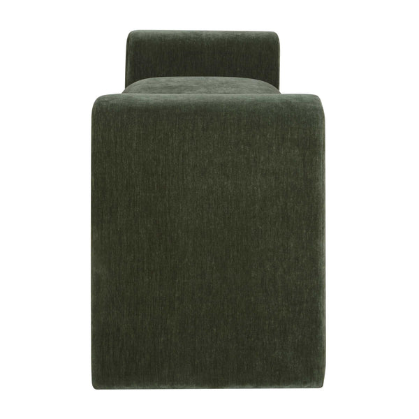 Uttermost Manson Sculptural Velvet Upholstered Bench for Entryway Bedroom Living Room